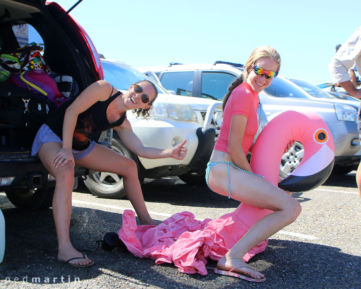 Hannah & Bronwen practicing being cool