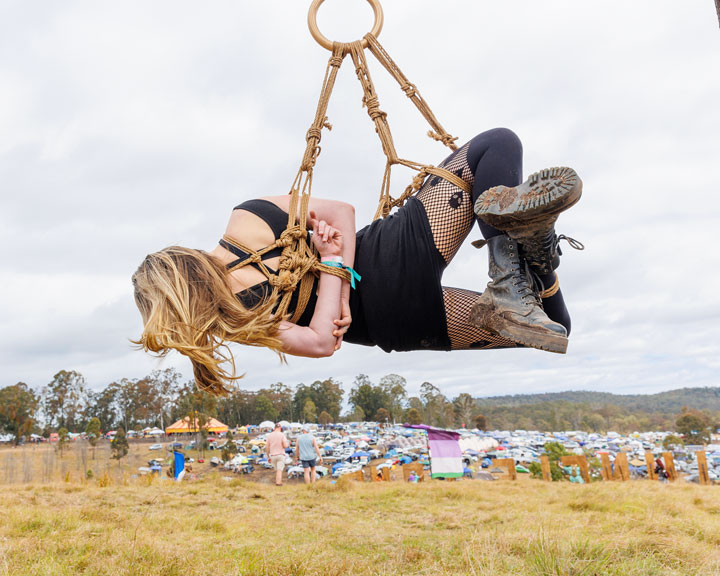 Shibari on the hilltop, Jungle Love Festival 2022