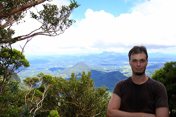 Ned overlooking Lamington National Park