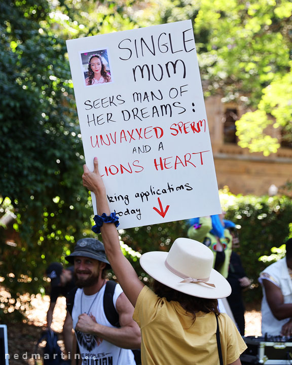 Freedom Rally, Brisbane Botanic Gardens