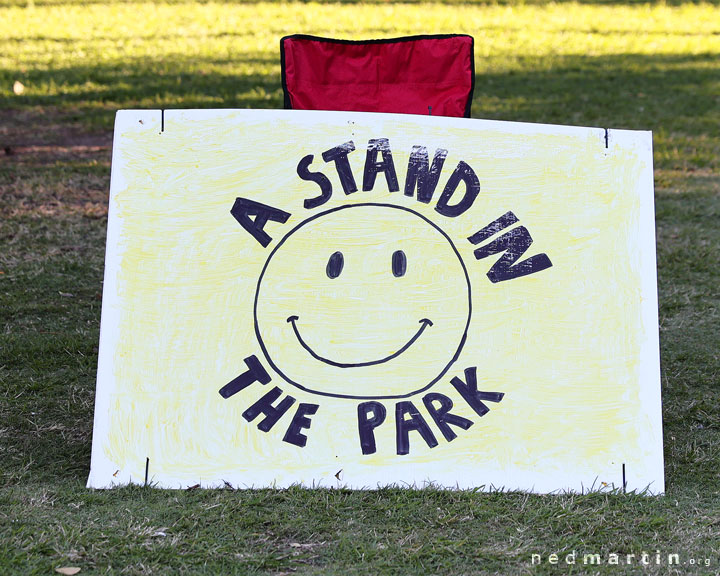 Freedom Rally, Brisbane Botanic Gardens