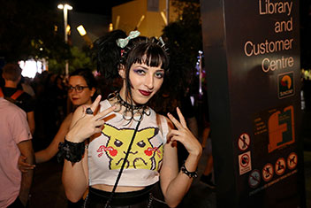 Cosplayers at Brisbane Neon Pop 2016