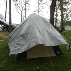 Our tent at Woodford
