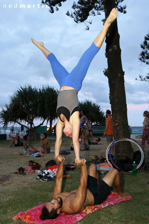 Josh BG & Ana Stevanovic at Justins Park, Burleigh Heads