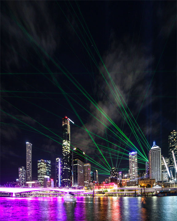 Sunsuper Night Sky (Brisbane Festival), South Bank