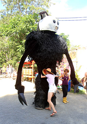 Bronwen & a festival monster