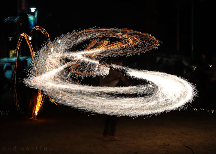 Fire Twirling at Burleigh Bongos