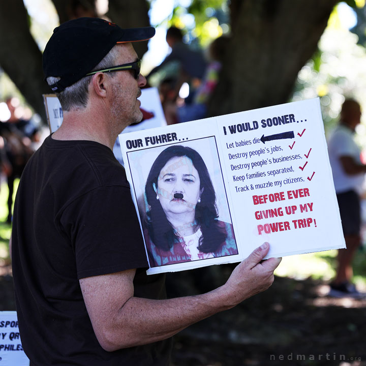 Freedom Rally, Brisbane Botanic Gardens