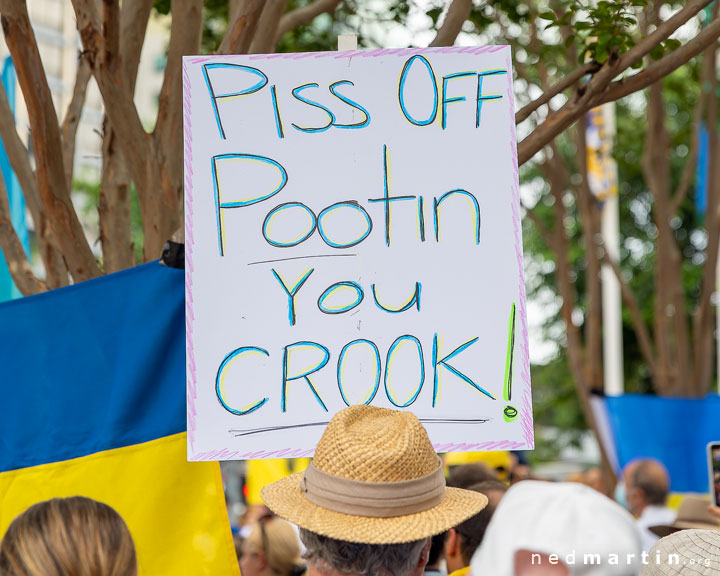 Stand With Ukraine Protest, King George Square, Brisbane