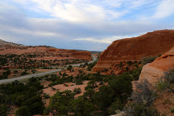 The road into Moab