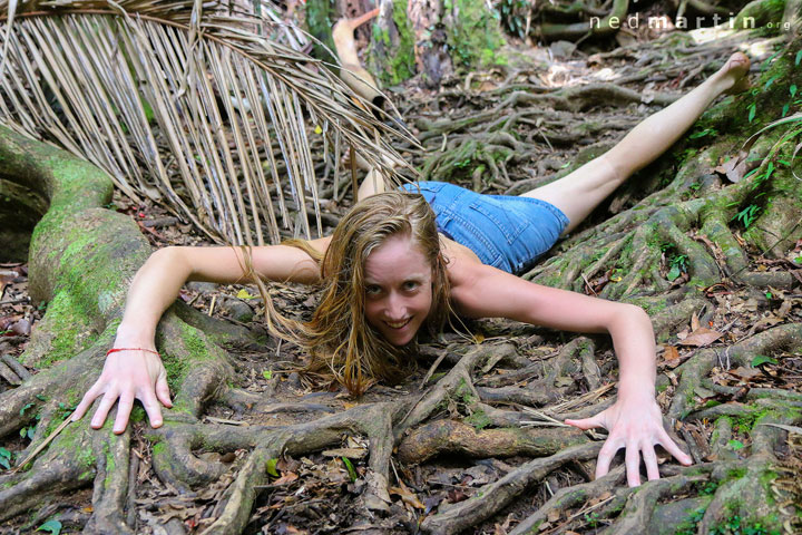 Bronwen at Cougal Cascade, Currumbin Creek