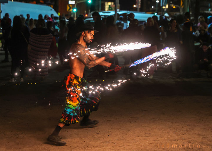 Fire Twirling at Burleigh Bongos