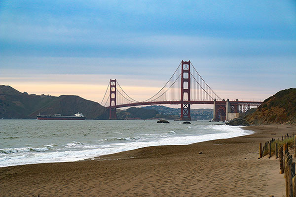 Golden Gate Bridge from Baker Beach