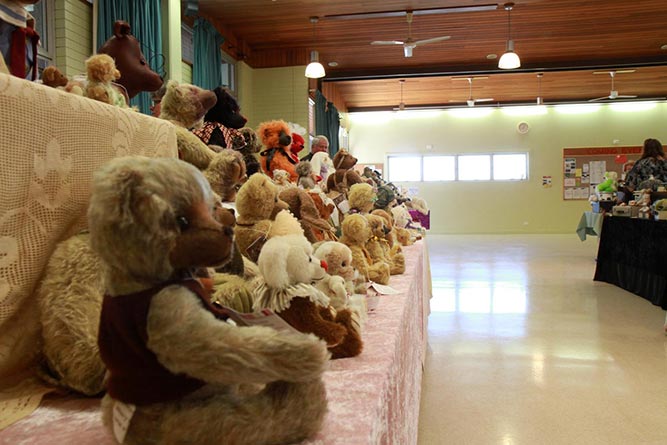 Teddybear convention at the Botanic Gardens