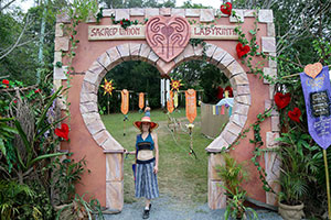 Bronwen at the Sacred Union Labyrinth