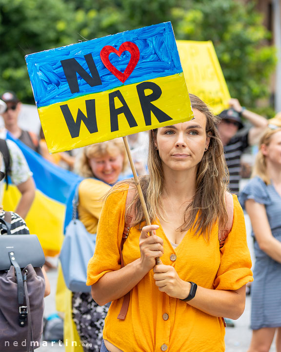 Stand With Ukraine Protest, King George Square, Brisbane