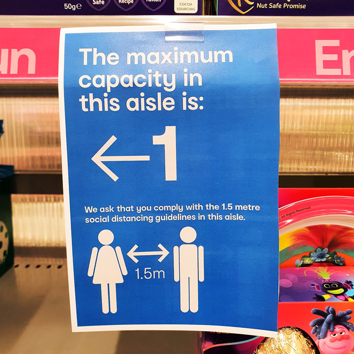 Kmart have per-aisle customer limits