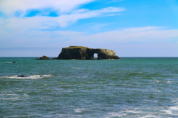 The coastline on the drive to Fort Bragg