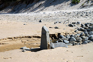 The start of the Nudist Beach, Alexandria Bay