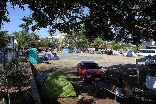 The Aboriginal Tent Embassy in Musgrave Park