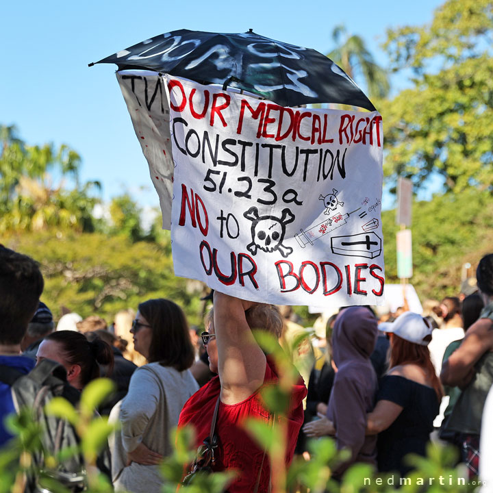 Freedom Rally, Brisbane Botanic Gardens