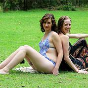 Bronwen & Shandina at Cedar Creek Falls