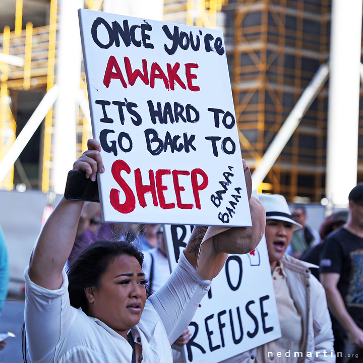 Freedom Rally, Brisbane Botanic Gardens