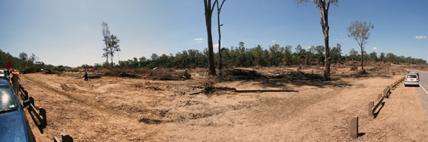 College’s Crossing after the floods