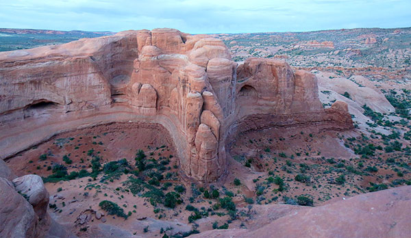 The view from Delicate Arch