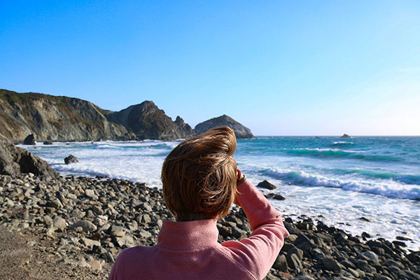 Bronwen checking if it is still windy