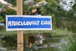 One of Woodford’s amusing street signs - “Ridiculously Close”