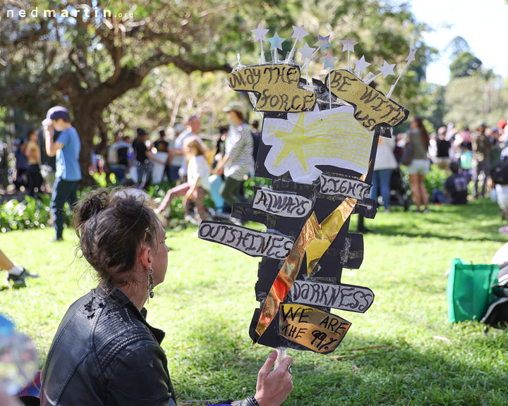 Freedom Rally, Brisbane Botanic Gardens