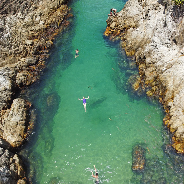 Bronwen swimming in North Gorge