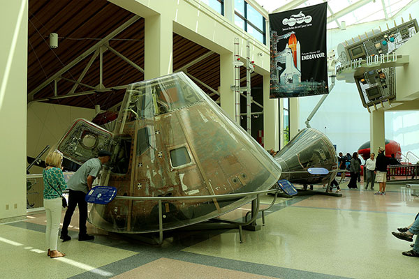 Return capsules at the Science Centre