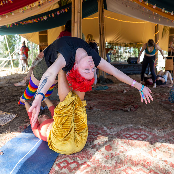 Acro yoga play, Jungle Love Festival 2022