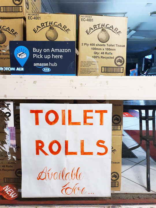 Toilet rolls available here!
