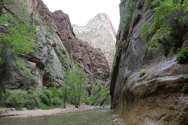 The river flowing down from “The Narrows”