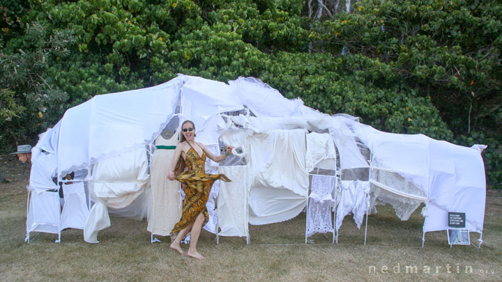 Bronwen at Swell Sculpture Festival