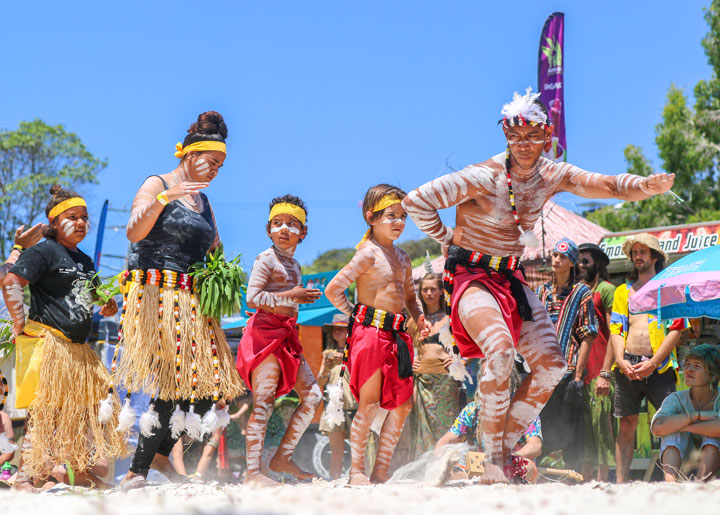 Yulu Burri Ba Dancers, Island Vibe Festival, Stradbroke Island