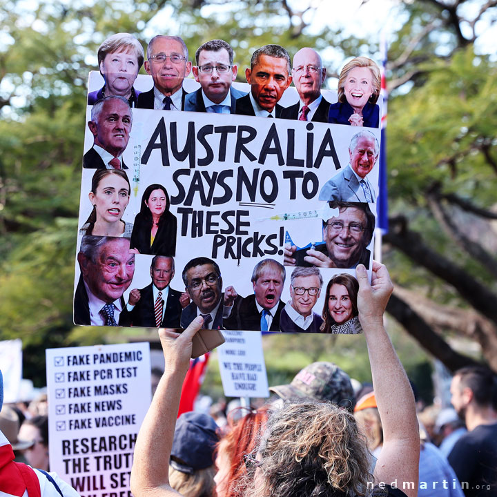 Freedom Rally, Brisbane Botanic Gardens