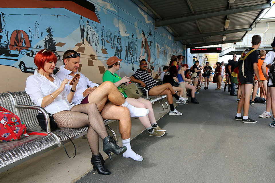 Brisbane No Pants Subway Ride