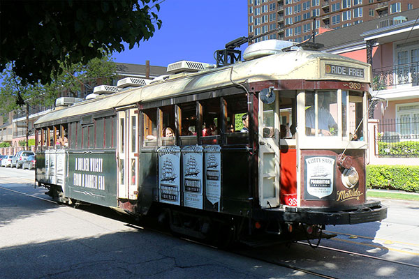 A Melbourne tram, transported to Dallas