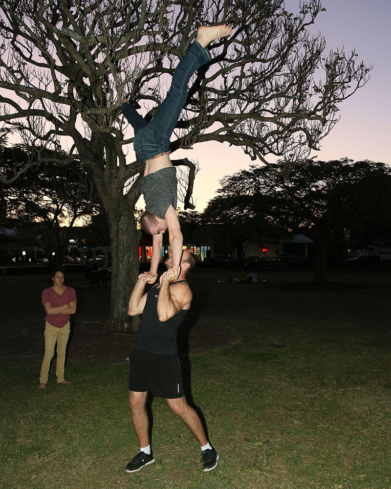 Dom holds Ollie close