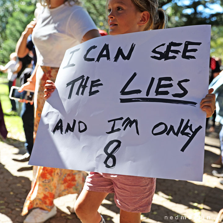 Freedom Rally, Brisbane Botanic Gardens