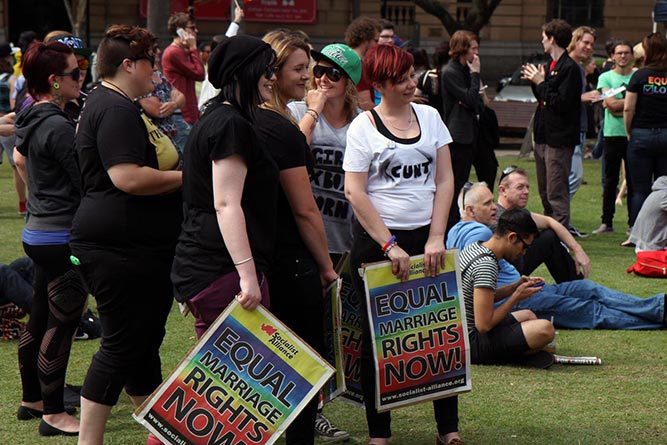 Brisbane Rally for Gay Marriage