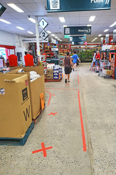 Coronavirus signage in local shops