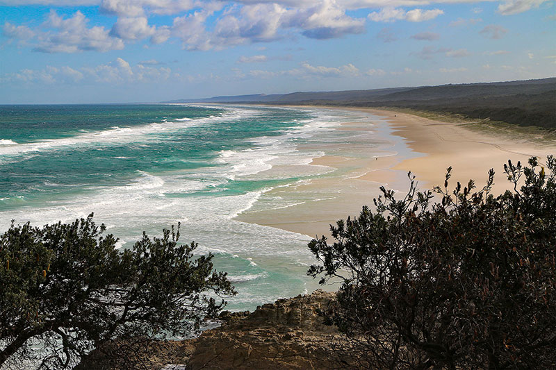 Main Beach on Stradbroke Island