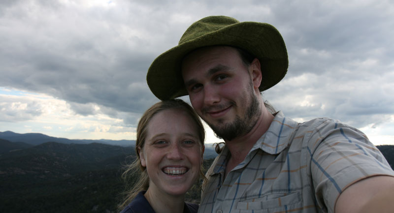 Ned and Bronwen on The Pyramids, Girraween