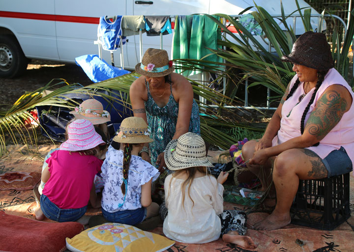 Weaving, Island Vibe Festival 2018, Stradbroke Island