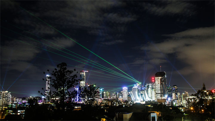 Sunsuper Night Sky (Brisbane Festival), Highgate Hill Park